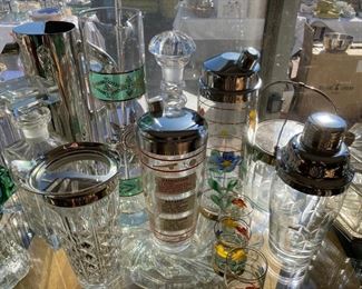 Assorted Vintage and Contemporary Barware