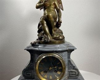 French Bronze Clock 