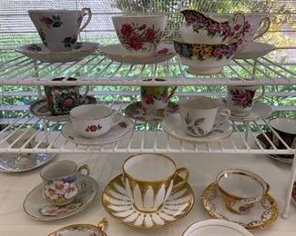 Assorted Cups & Saucers