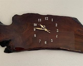 Burl Creations Clock Cliff Thorson