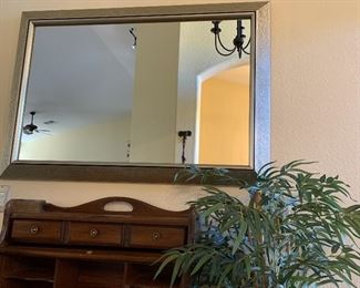 Decorative Wall Mirror 31 x 45 w Etched Frame
