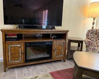 Samsung TV Series 8 65" / Yamaha Sound Bar/Sony DVD Player/ Media Center/Fireplace