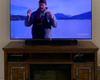 Samsung TV Series 8 65" / Yamaha Sound Bar/Sony DVD Player/ Media Center/Fireplace