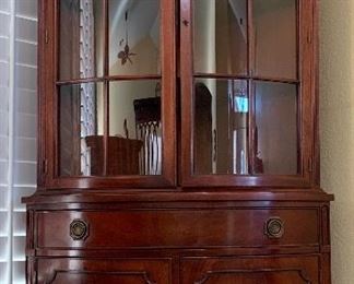 Vintage Mahogany Corner Curio