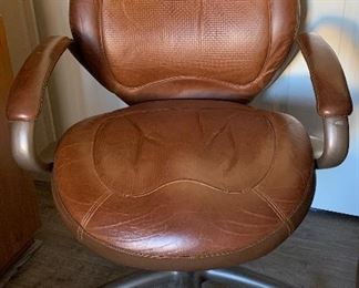 Leather Office Chairs (sold as a pair)