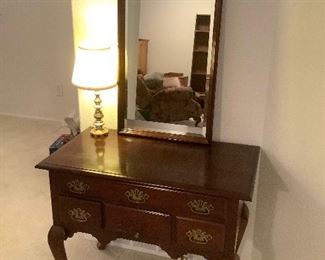 Dresser and mirror