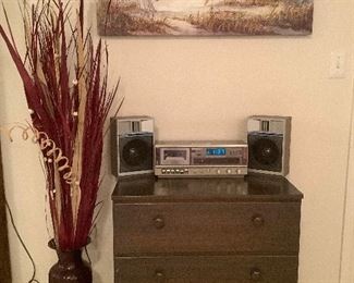 Dresser Vintage Stereo And More.
