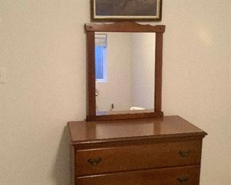 Dresser with mirror