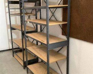 Two Metal Shelves