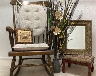 Vintage Rocking Chair Stool