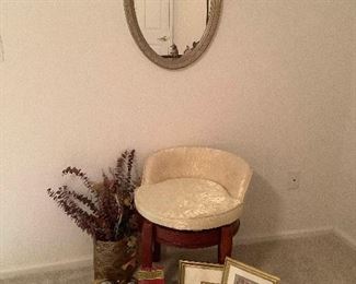 Vintage Swivel Vanity Chair
