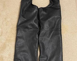 Leather Motorcycle Chaps for Men or Women