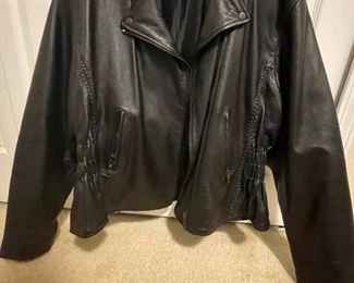 Womens Ecthes Leder Leather Jacket