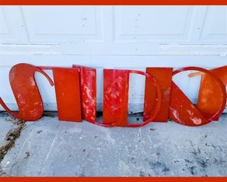 Large Wooden Art Deco Letters