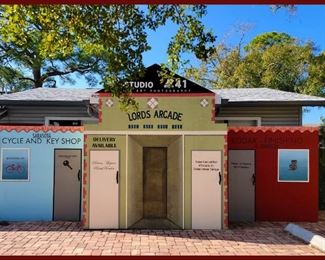 Large Painted Wooden Facades; Great for Upcycling 