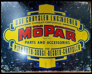 Mopar Metal Sign 