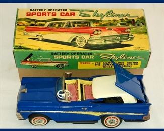 Battery Operated Skyliner Sports Car in Working Order with Original Box 