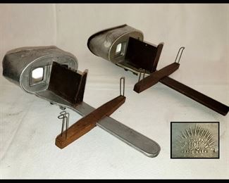 Stereopticons; One is an Underwood and Underwood Sun Sculpture 