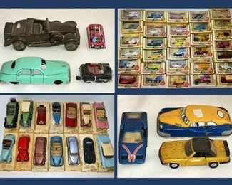 Tons of Cars; Banthrico Jeep Bank, Upper Right Photo all made in Italy, Bottom Left Photo all made in France 