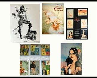 Vargas, Clyde Caldwell and Vintage Postcards
