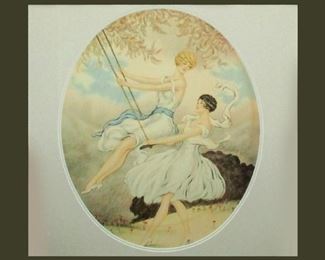 Lovely Framed Vintage Print