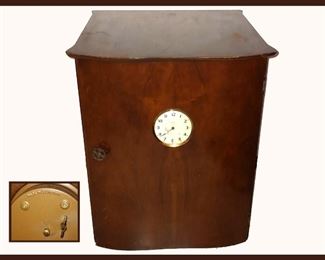 Antique Music Cabinet with Clock 