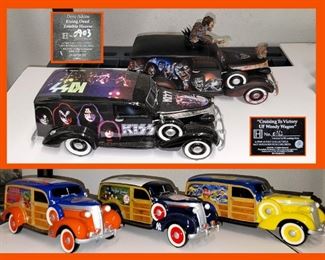 Rising Dead Zombie Hearse, KISS Car, Dale Jr. Woodie, New York Yankees Woodie and Florida Woodie; All Limited Edition Numbered Cars 