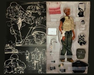 Brothersfree Brothersworker  Doll; "Money" with all the Accessories and Cardboard Panel Depicting Him in Action. The details on this Doll and all the Accessories is Amazing!