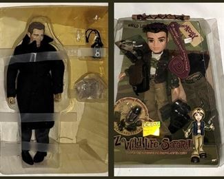 James Dean Doll with Pea Coat that has Real Buttons and he's wearing a suit underneath. Bratz Safari Doll