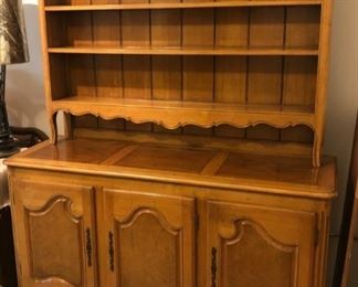 Baker vintage buffet 58" X 20" dp X 36" high with matching open hutch 8" dp X 41" inches high