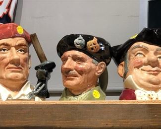 Toby mug collection with some figurines too, not shown