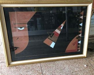 Donovan McLean signed Oil & Pastel Painting 41" X 29" inches high 