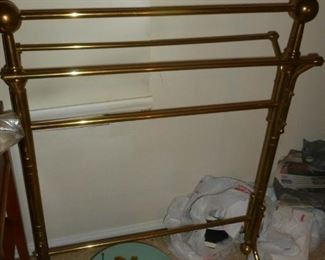 Brass blanket stand