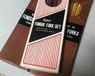 Vintage Fondue Fork Sets in Box 