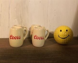 Vintage Coors Souvenir Mini Mugs 