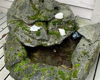 concrete garden fountain