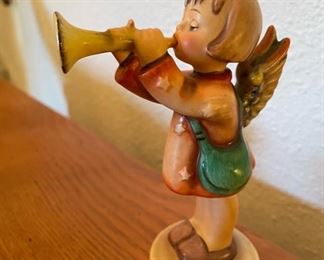 Angel Blowing Trumpet Figurine