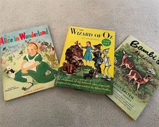 Vintage Alice in Wonderland, Wizard of Oz & Babmi Books