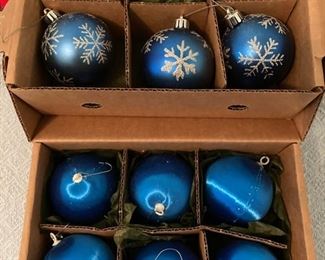 Blue Ball Christmas Ornaments