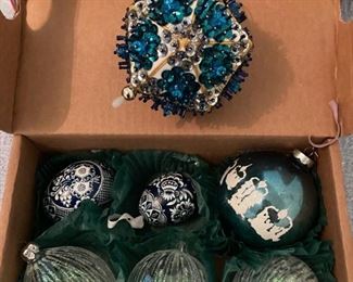 Blue Ball Ornaments