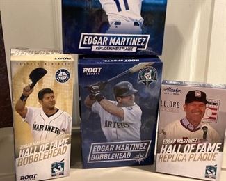Collection of Edgar Martinez Bobbleheads