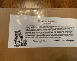 Emid Groves Dog Watercolor Print