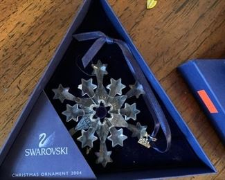 Swarovski Crystal Christmas Ornament 2004