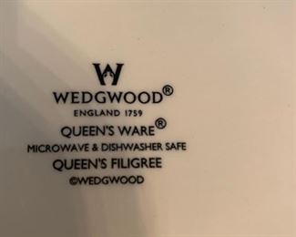 Vintage Wedgewood Queen's Ware Queen's Filagree Cake Plate