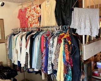 There are a lot of clothes ready for your closet!