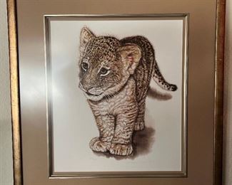 One of the cutest framed artwork pieces in the sale.