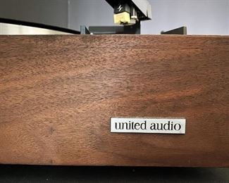 Dual 1019 Turntable, United Audio Wood Base, Dust Cover