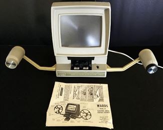 Montgomery Ward 800 Q Dual 8 Electric Drive Film Editor 8MM