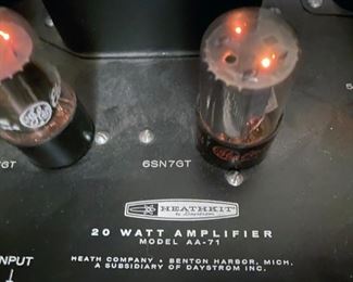 20 WATT Model AA-71 Tube Stereo Amplifier - Heathkit