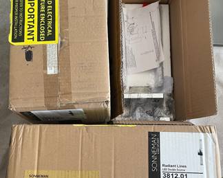6 Sonneman Outdoor lights. Never used. Still in boxes